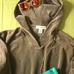 Banana Republic Olive Plush Hoodie Size Large